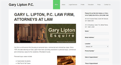 Desktop Screenshot of garyliptonlaw.com