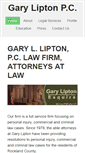 Mobile Screenshot of garyliptonlaw.com